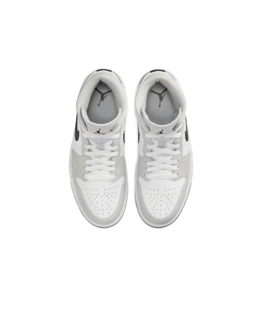 JORDAN Серые кожаные кеды, фото 3