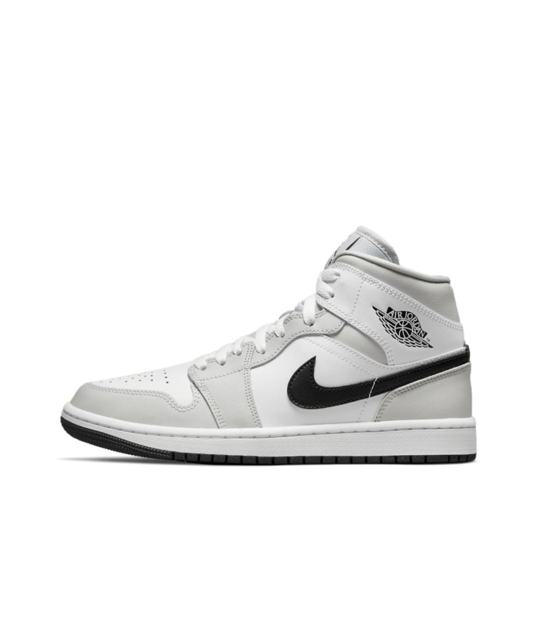 JORDAN Серые кожаные кеды, фото 5