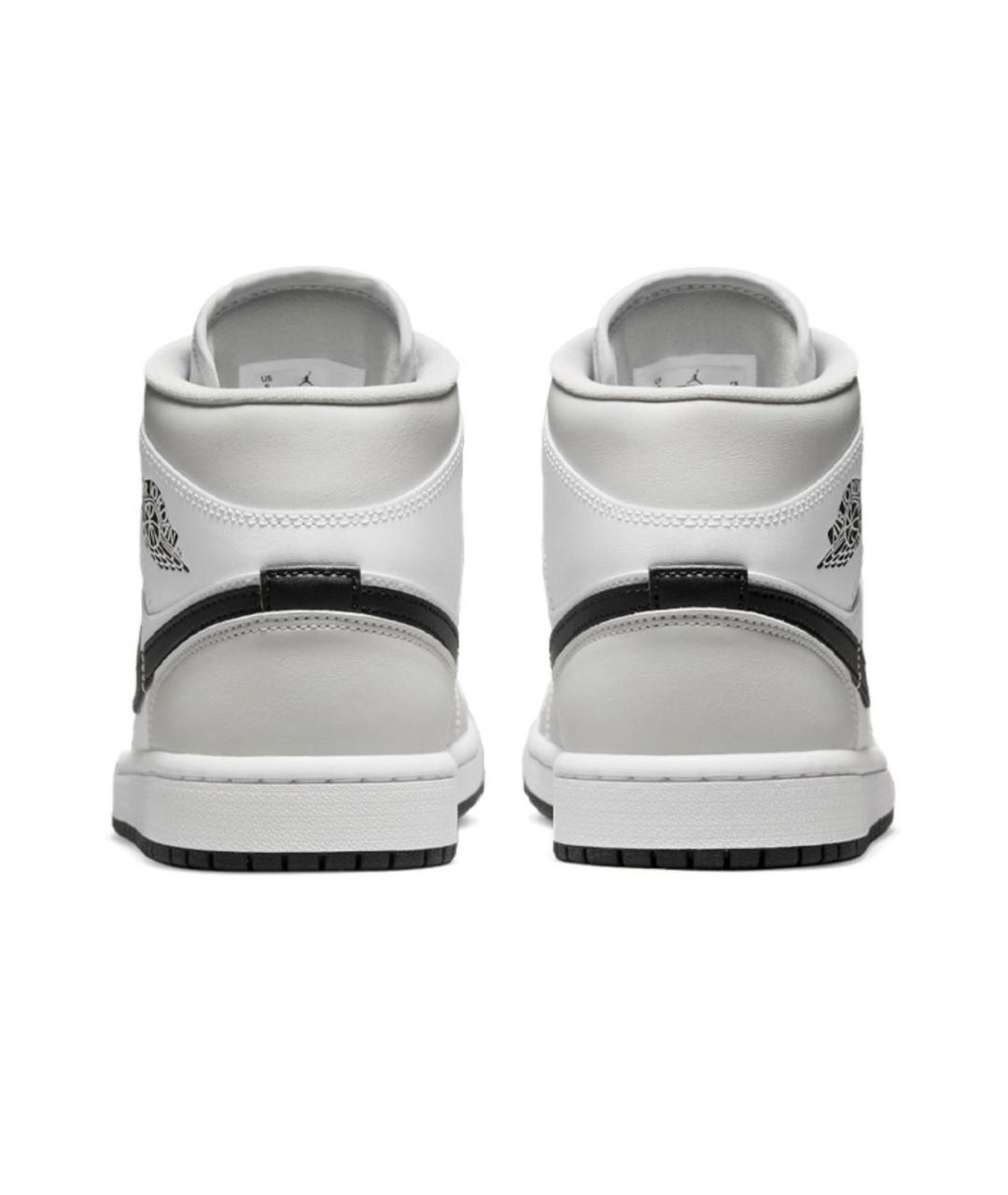 JORDAN Серые кожаные кеды, фото 4