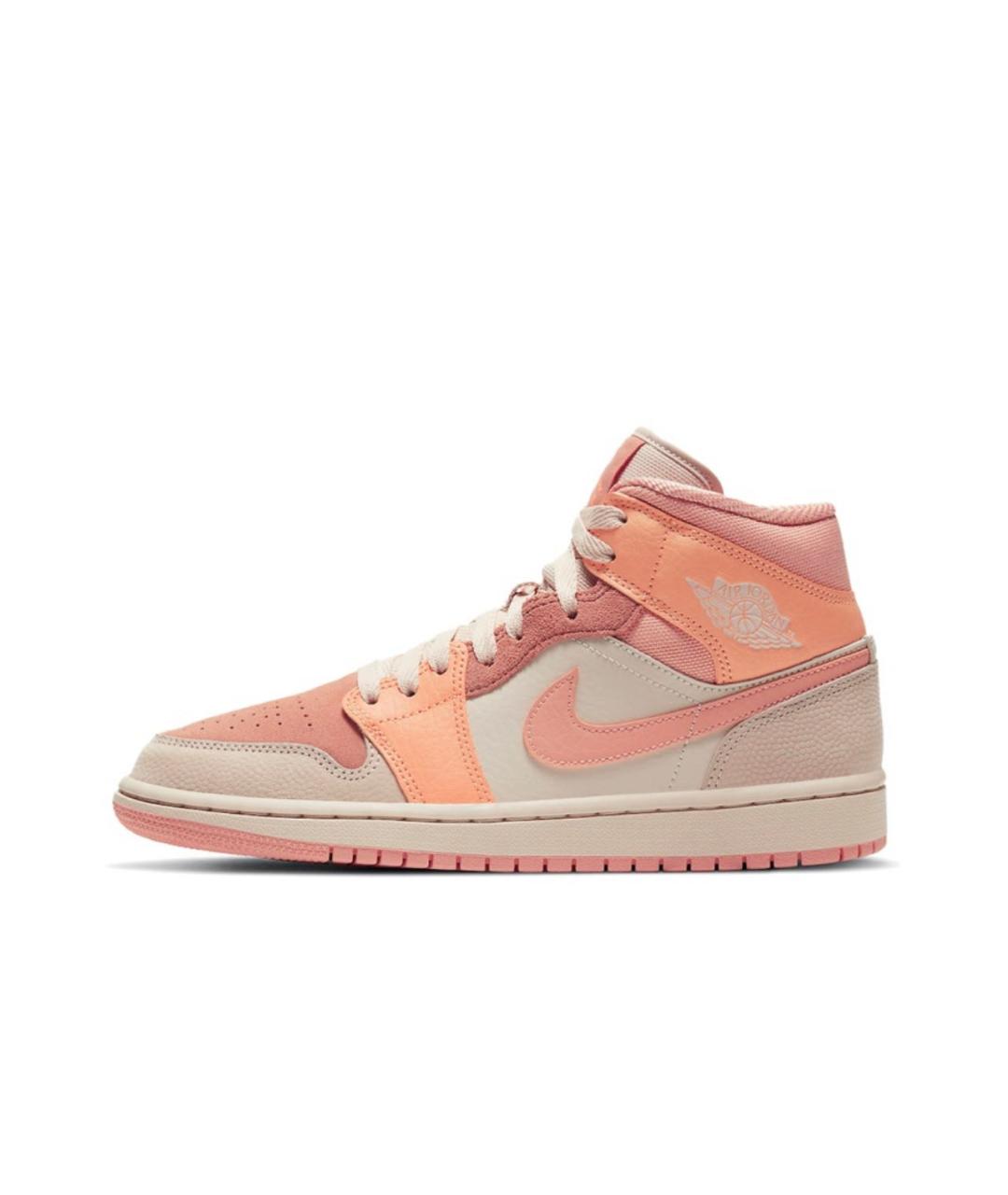 JORDAN Оранжевое замшевые кеды, фото 5