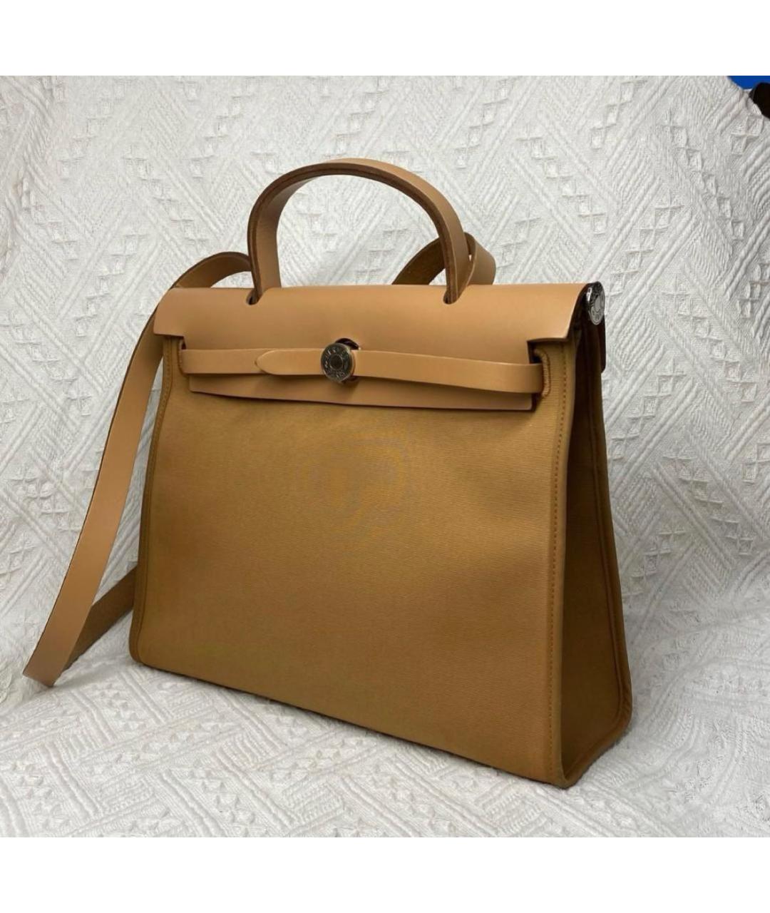 HERMES Коричневая сумка тоут, фото 5