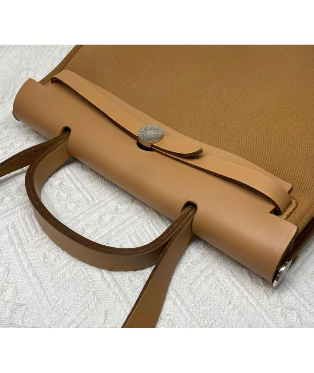 HERMES Коричневая сумка тоут, фото 6