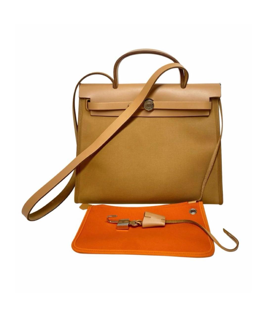 HERMES Коричневая сумка тоут, фото 1