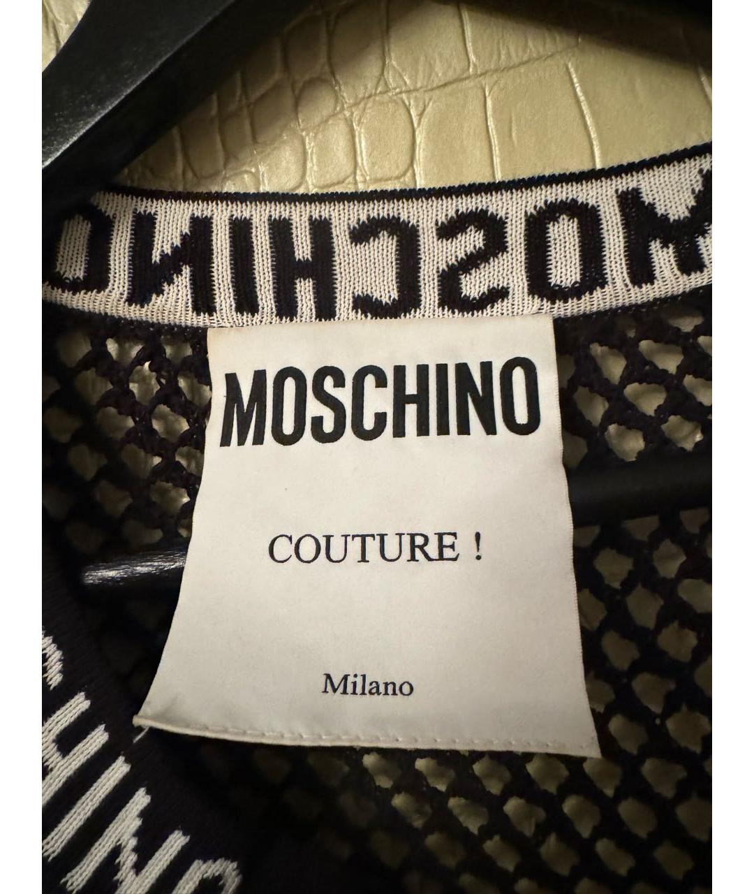 MOSCHINO Черная майка, фото 3