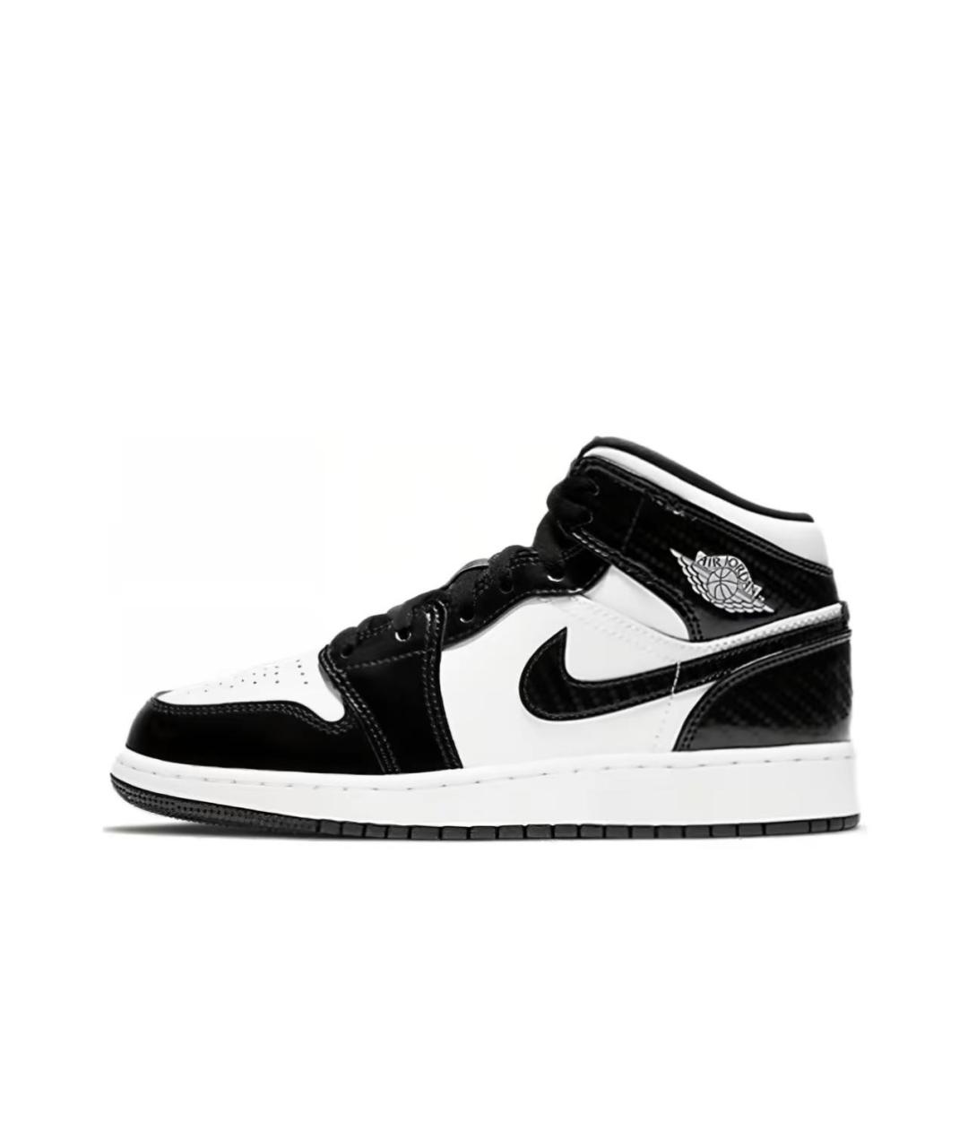 JORDAN Черные кожаные кеды, фото 5