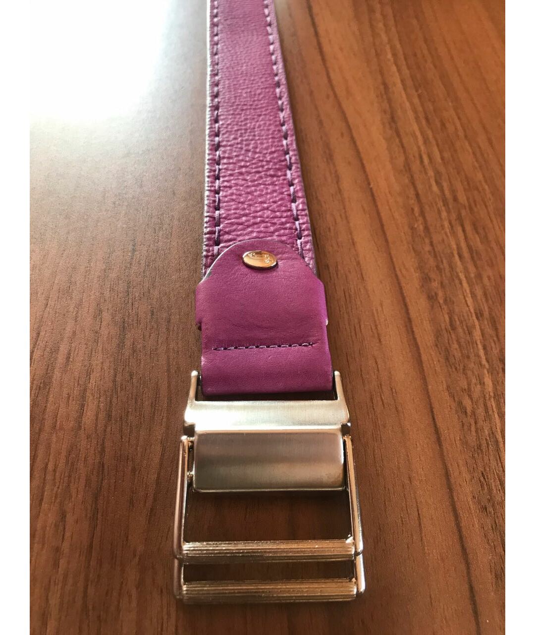 HARMONT & BLAINE JUNIOR Фиолетовый кожаный ремень, фото 8