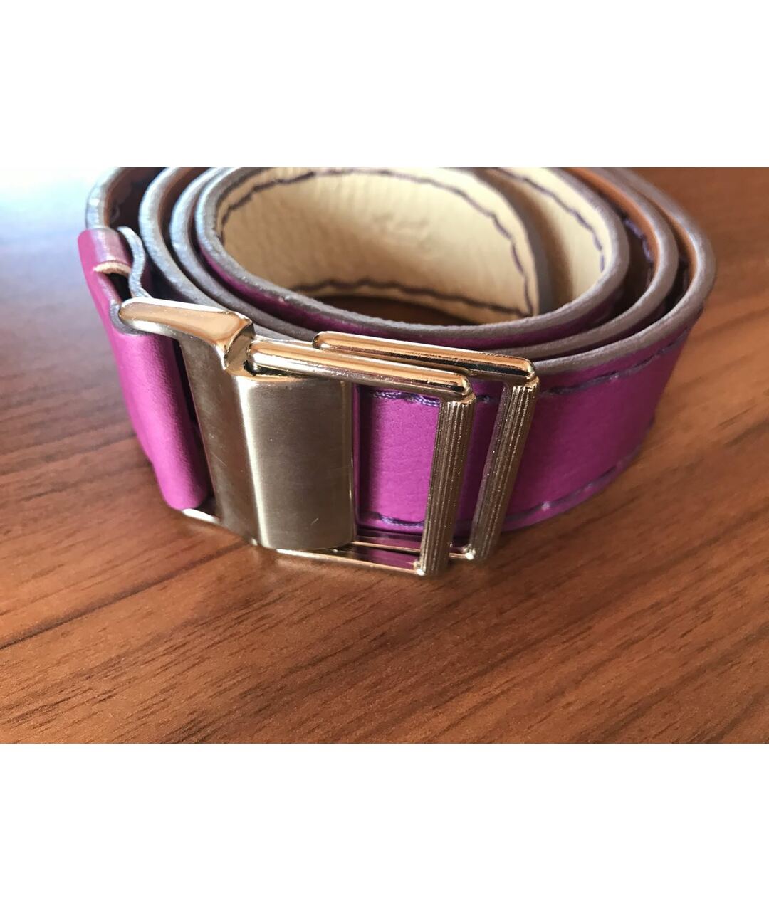 HARMONT & BLAINE JUNIOR Фиолетовый кожаный ремень, фото 3