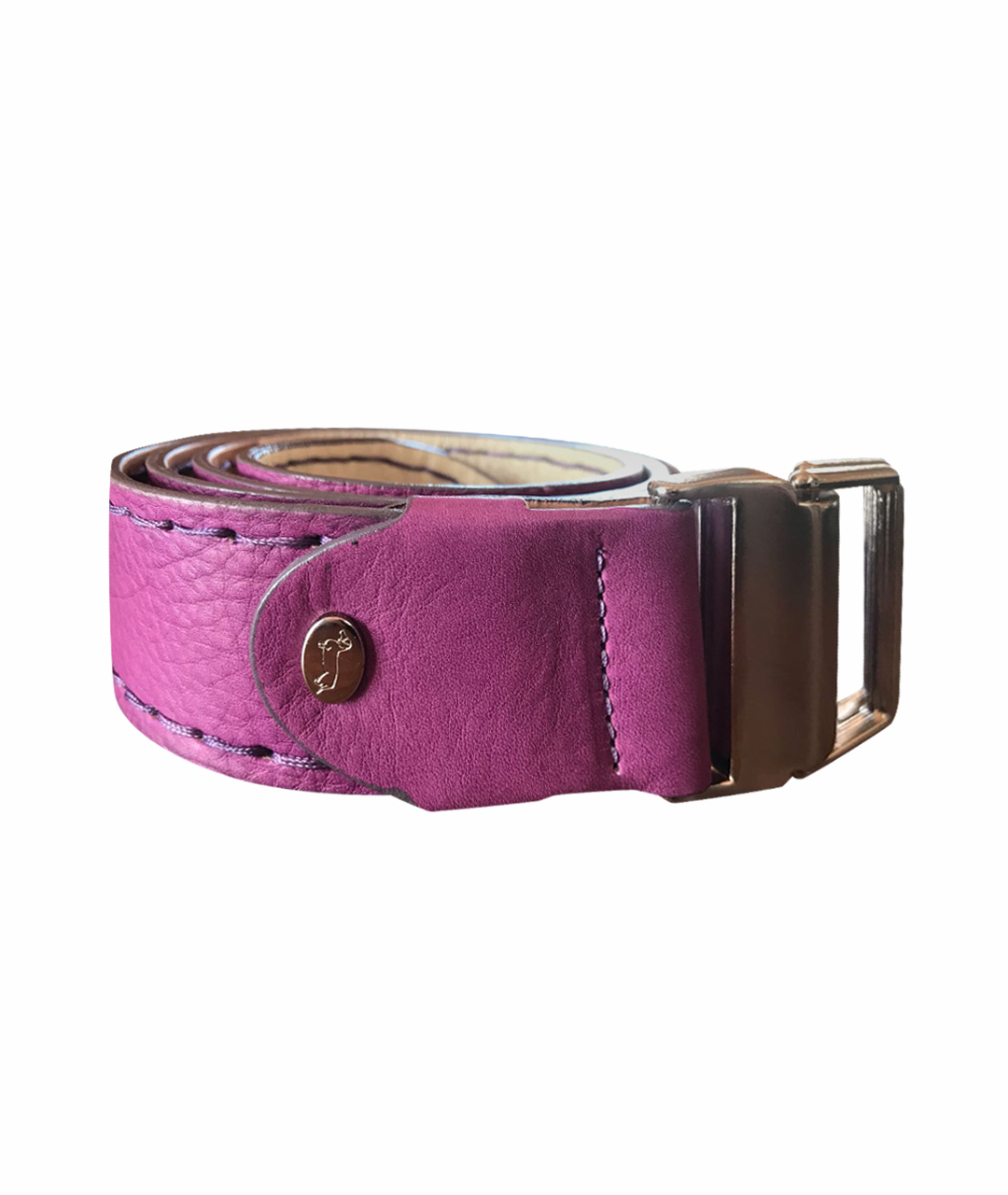 HARMONT & BLAINE JUNIOR Фиолетовый кожаный ремень, фото 1