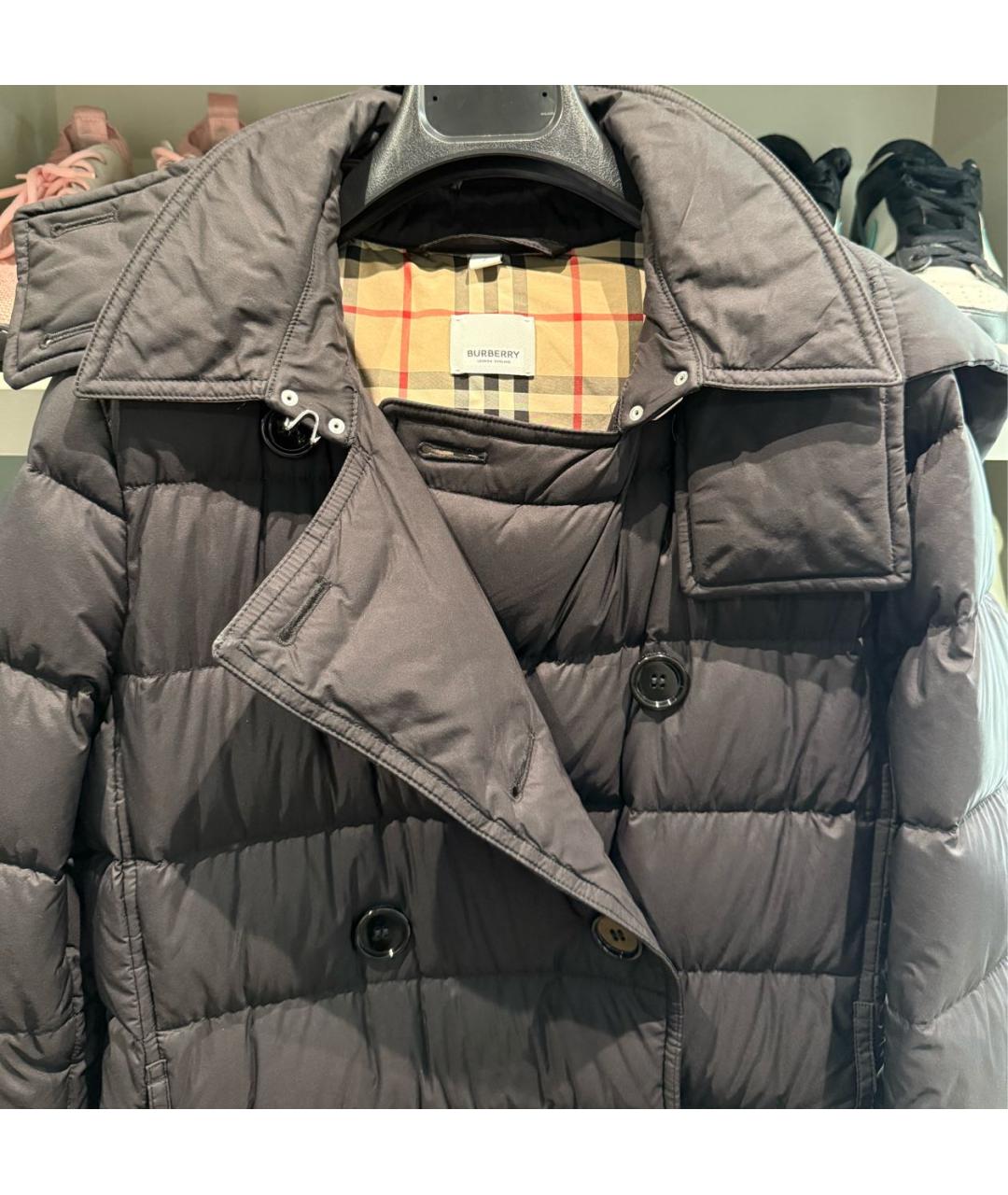 BURBERRY Черный пуховик, фото 3