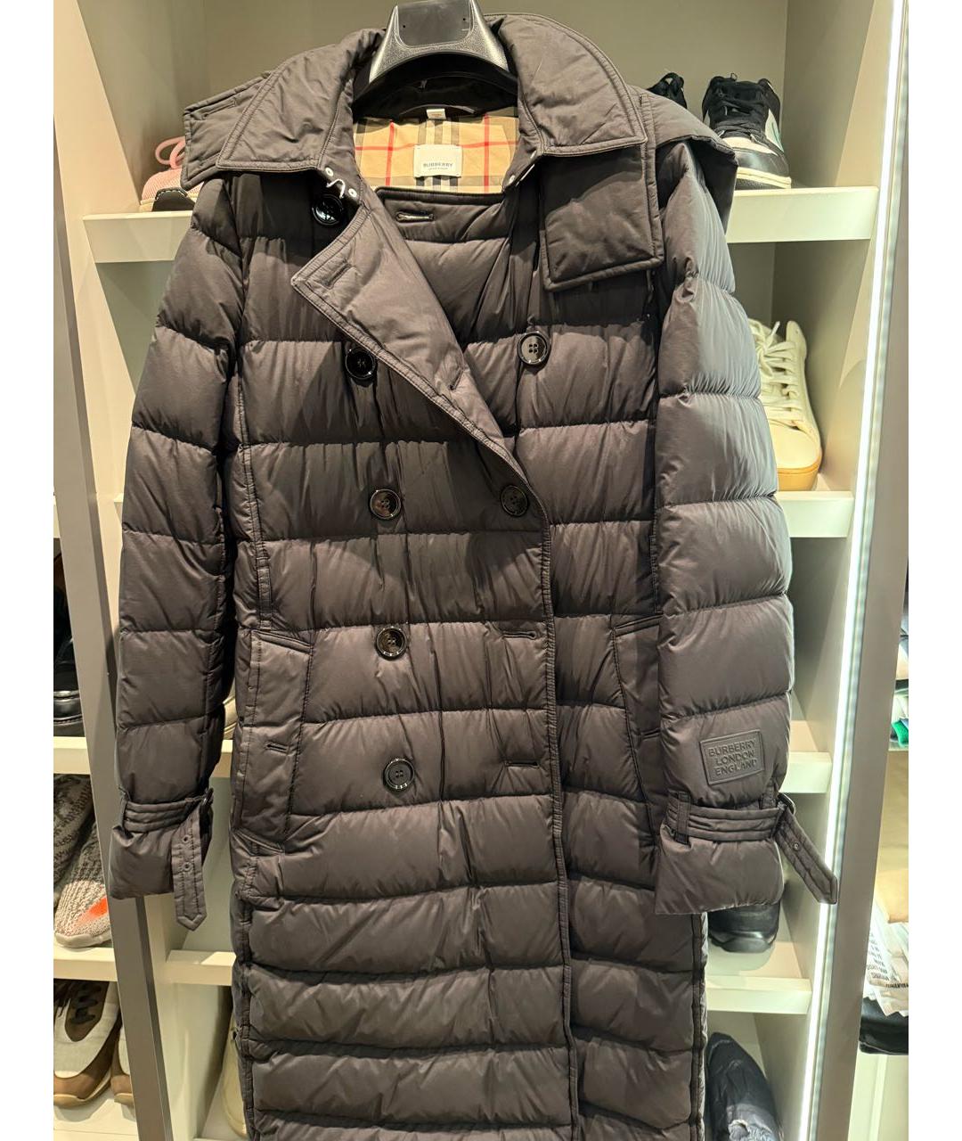 BURBERRY Черный пуховик, фото 7