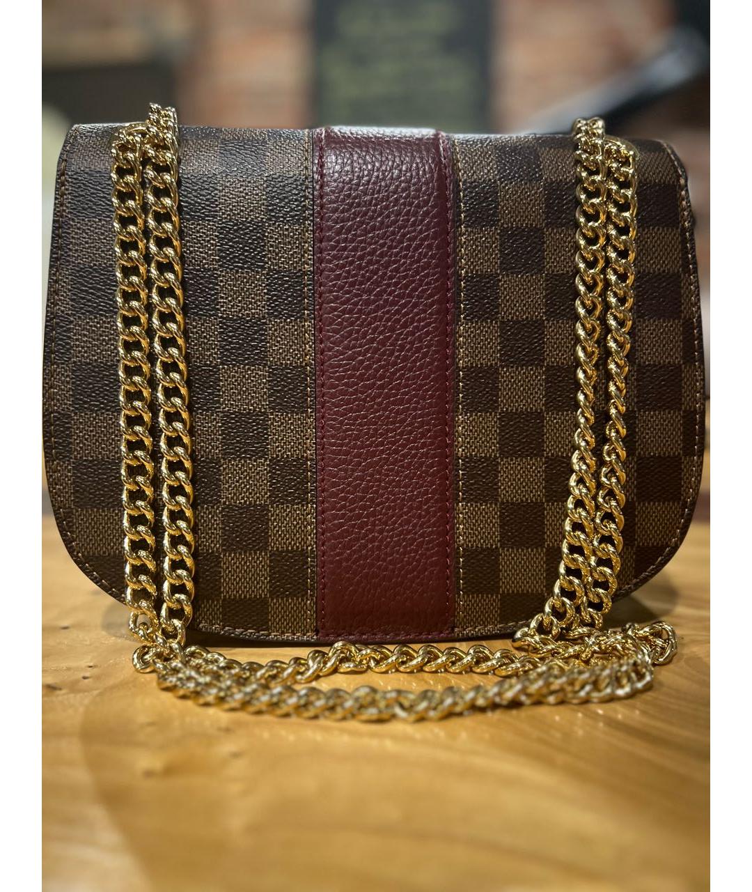 LOUIS VUITTON Коричневая сумка через плечо, фото 3