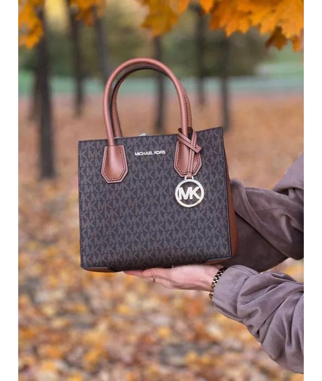 MICHAEL KORS Коричневая сумка тоут, фото 3