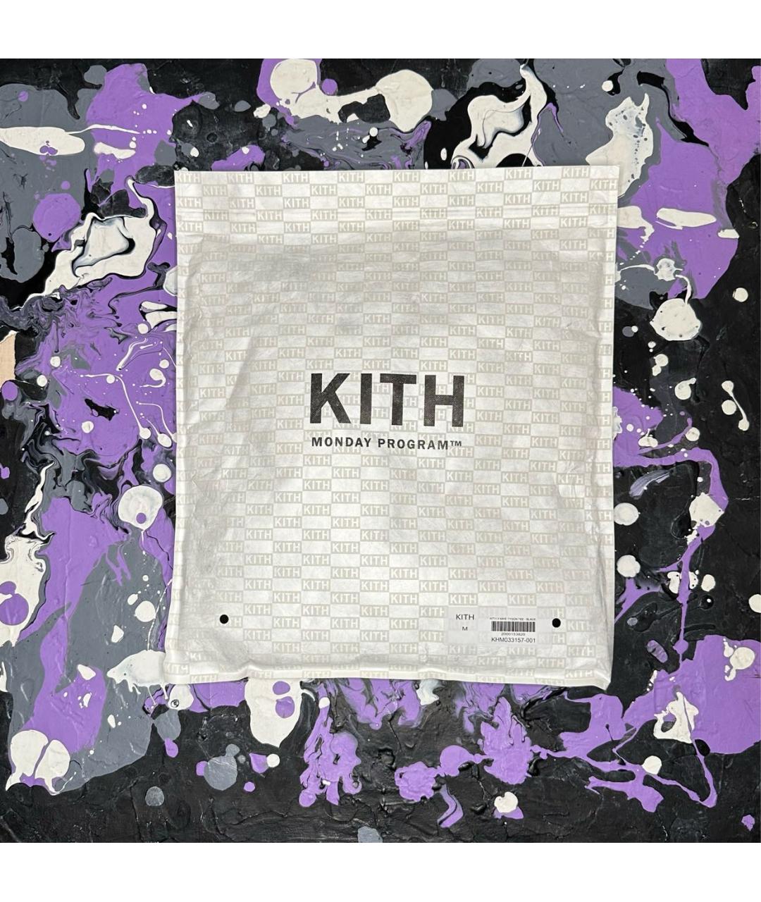 KITH Черная хлопковая футболка, фото 2