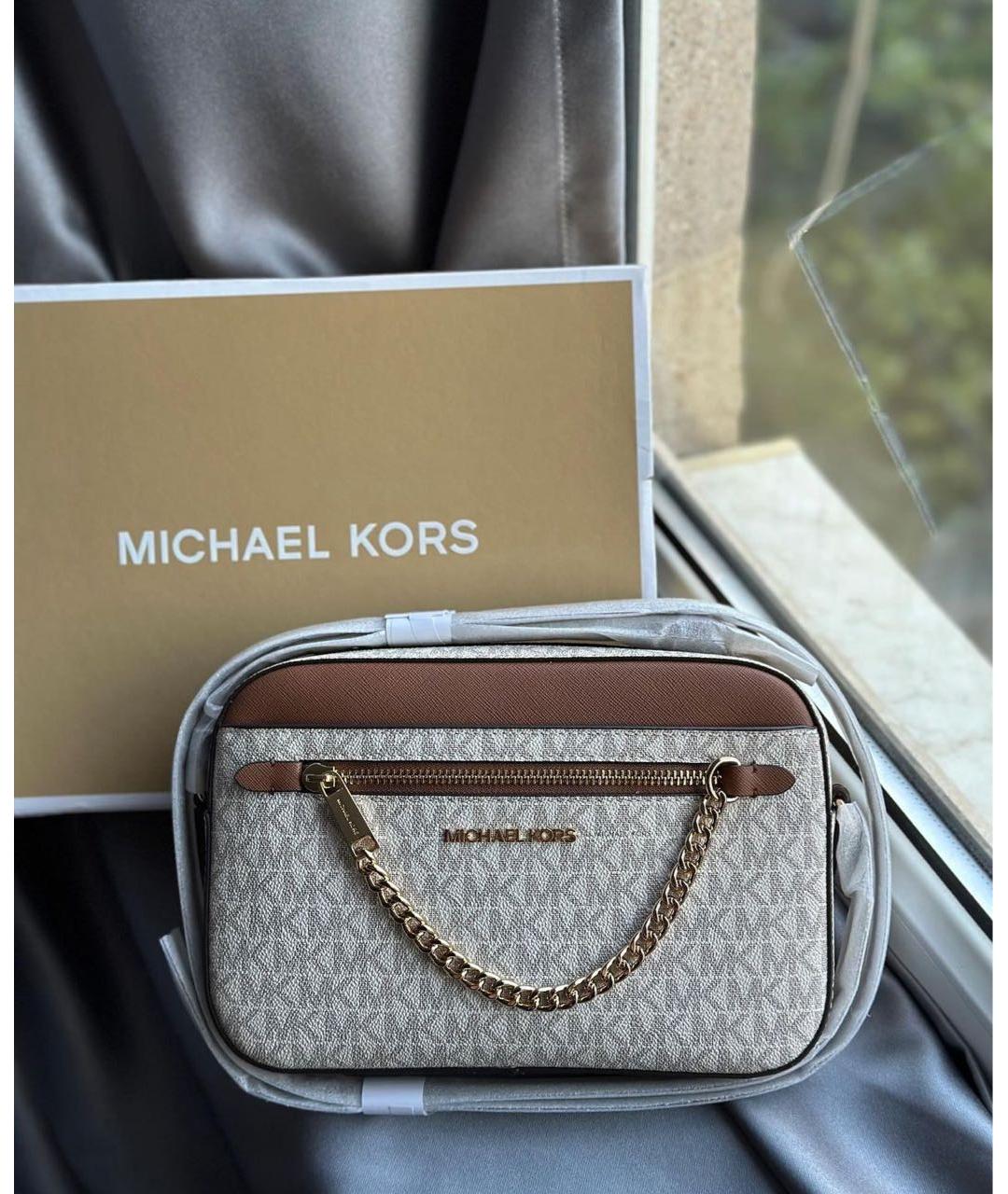 MICHAEL KORS Бежевая сумка через плечо, фото 5