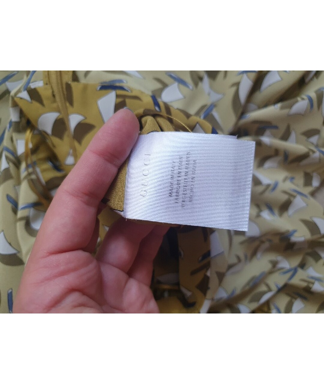 GUCCI Мульти шелковое повседневное платье, фото 7