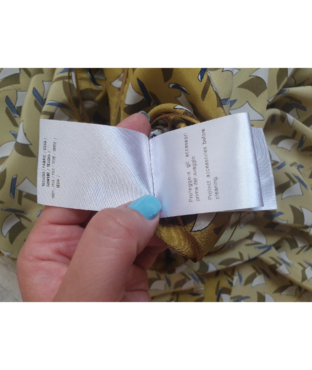 GUCCI Мульти шелковое повседневное платье, фото 8