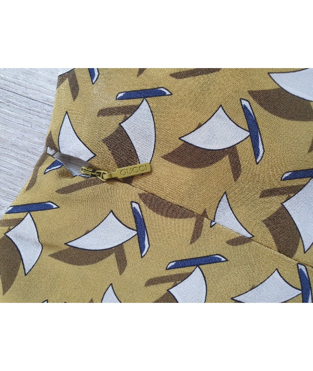 GUCCI Мульти шелковое повседневное платье, фото 6