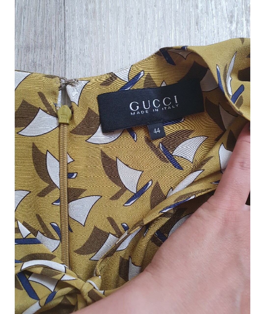 GUCCI Мульти шелковое повседневное платье, фото 4