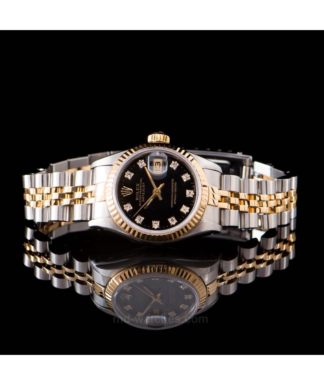 ROLEX Серебряные часы из желтого золота, фото 5