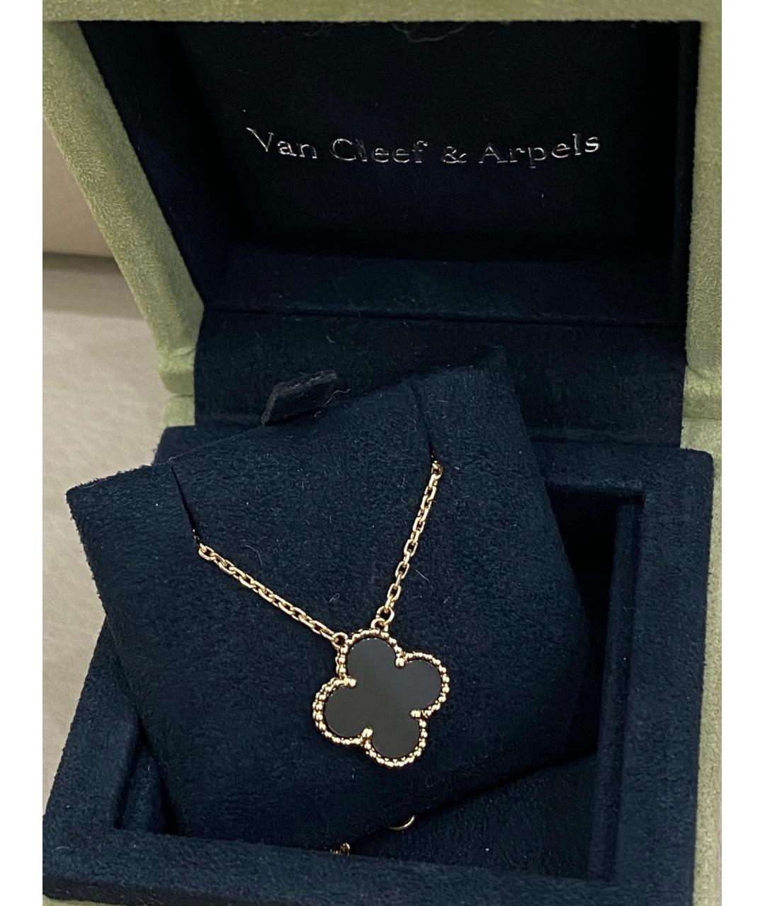 VAN CLEEF & ARPELS Черная подвеска из розового золота, фото 3