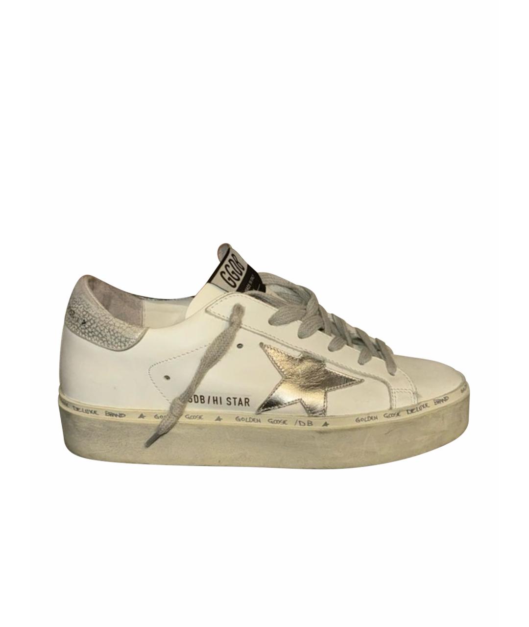 GOLDEN GOOSE DELUXE BRAND Белые кожаные кеды, фото 1