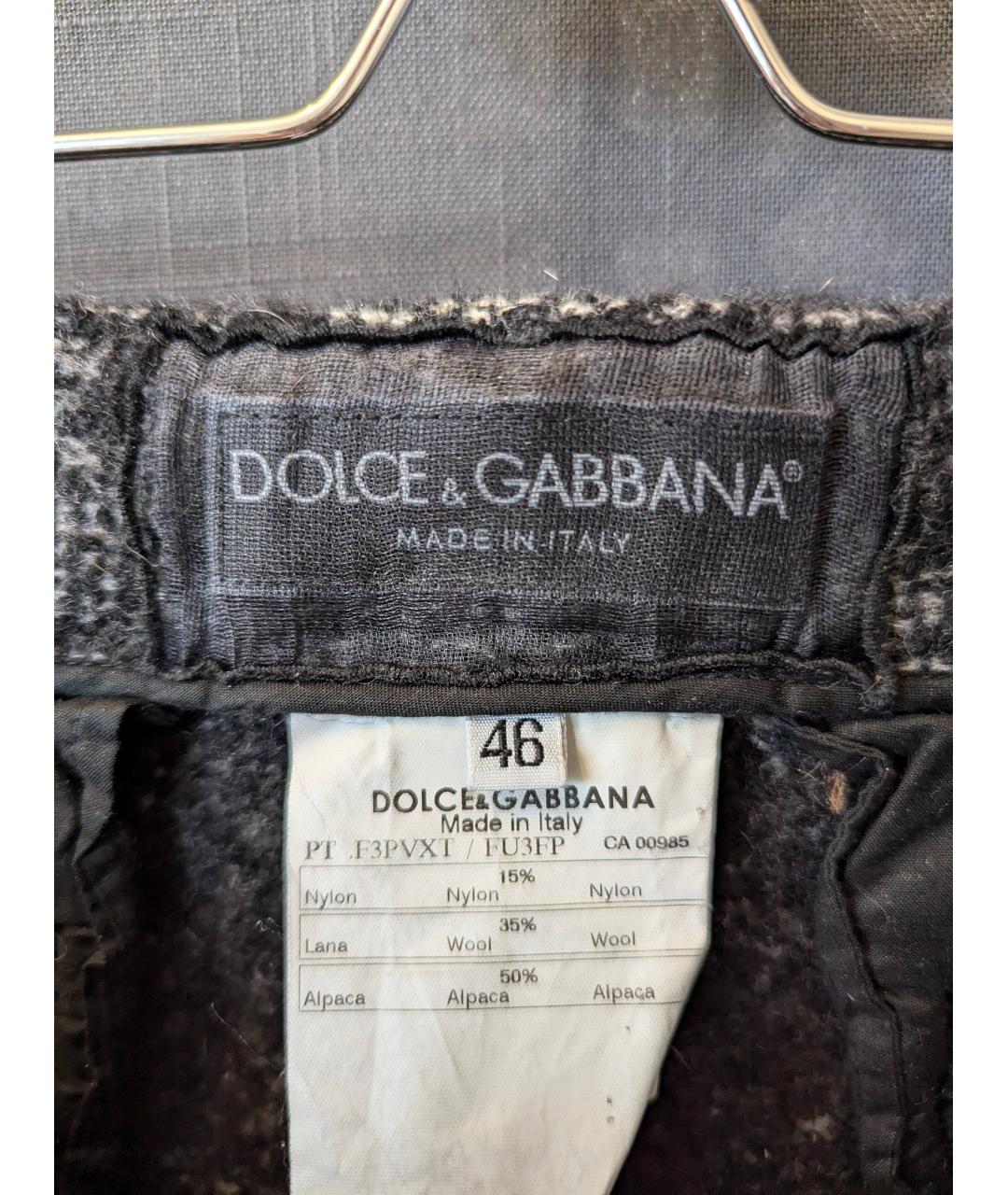 DOLCE&GABBANA Серые шерстяные шорты, фото 3