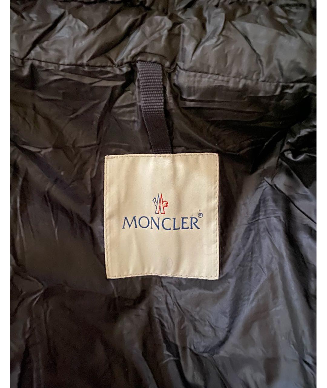 MONCLER Черный пуховик, фото 6