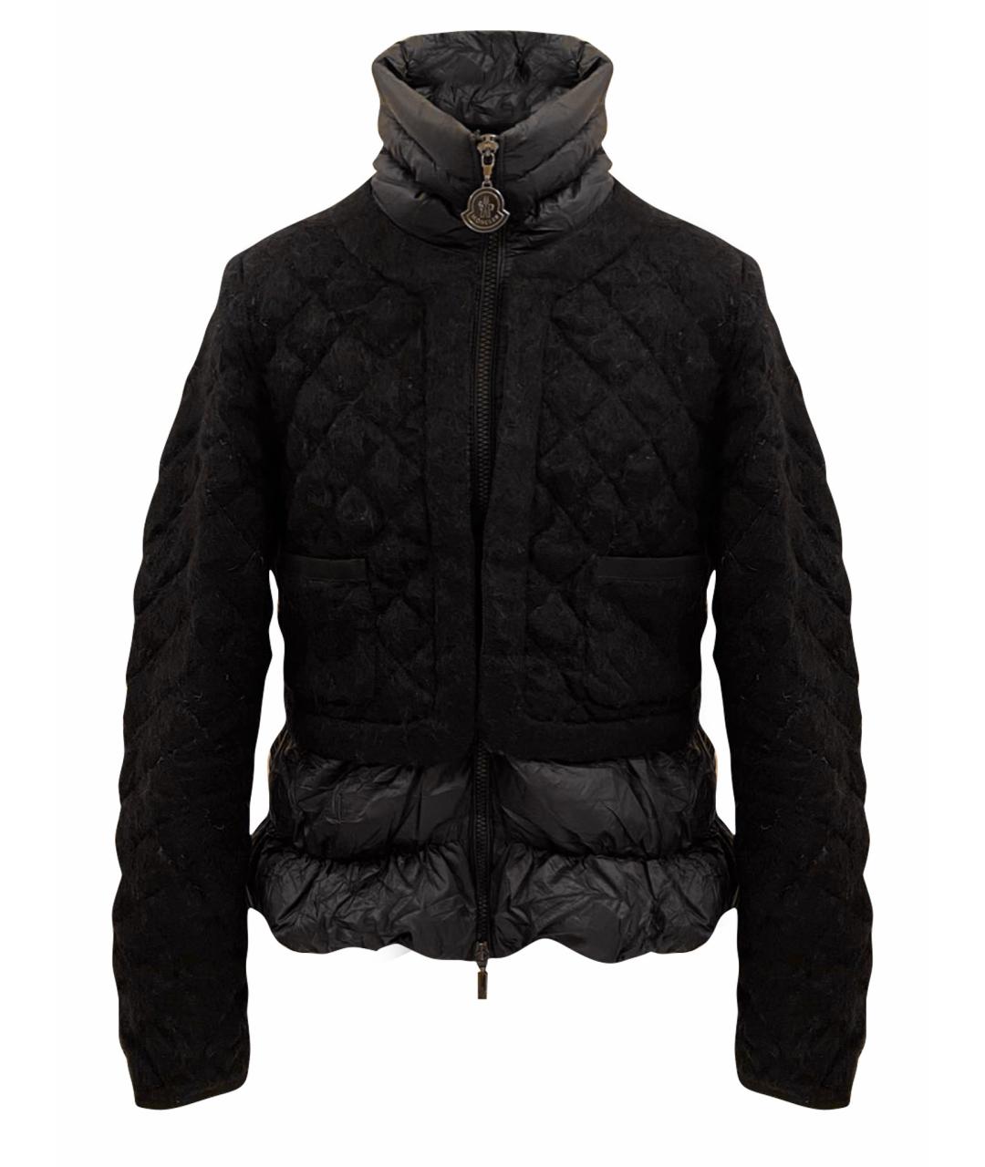 MONCLER Черный пуховик, фото 1