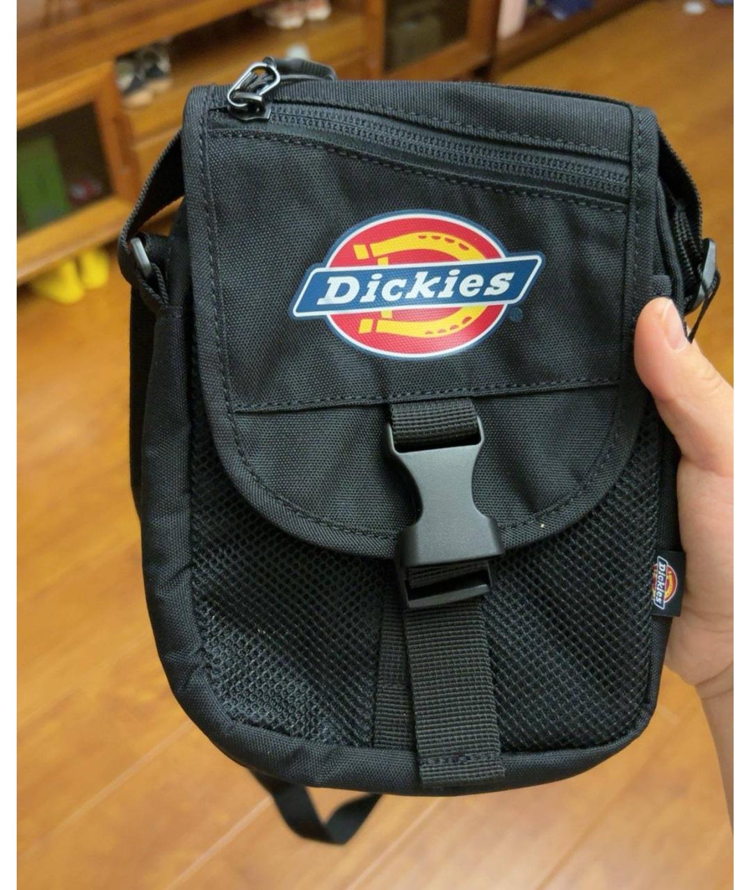 DICKIES Черная хлопковая сумка на плечо, фото 2