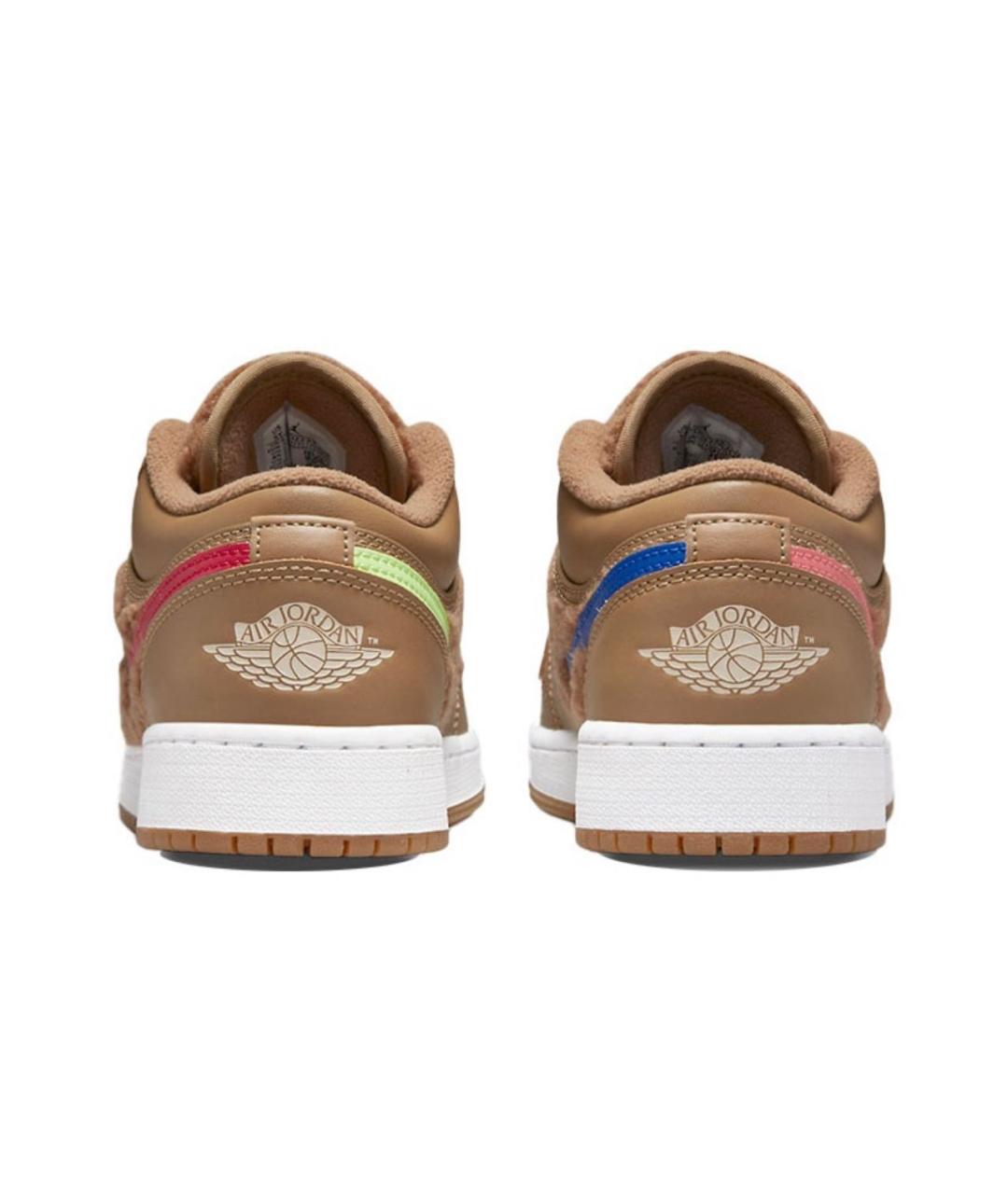 JORDAN Коричневые синтетические кеды, фото 4