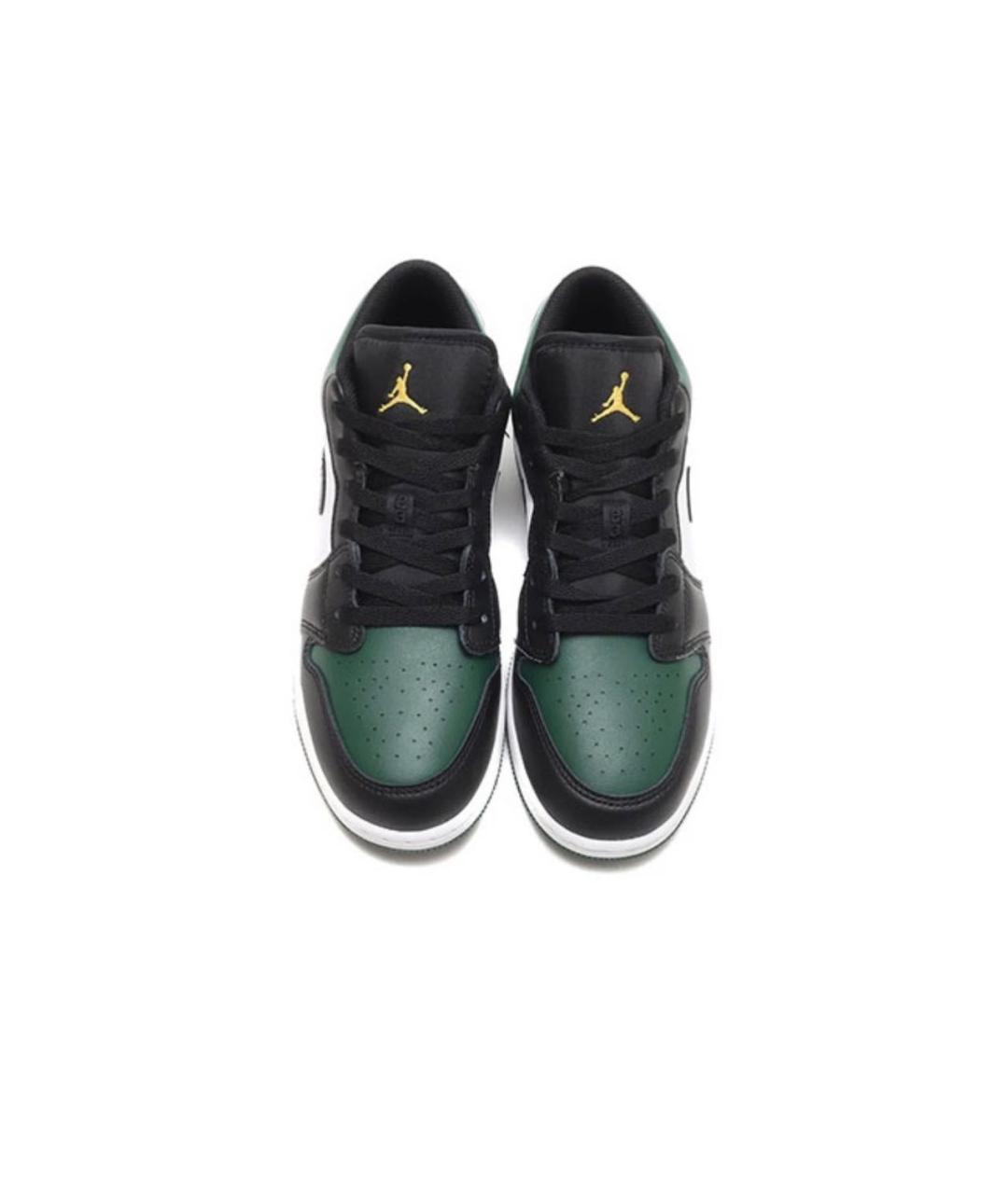 JORDAN Зеленые кожаные кеды, фото 2