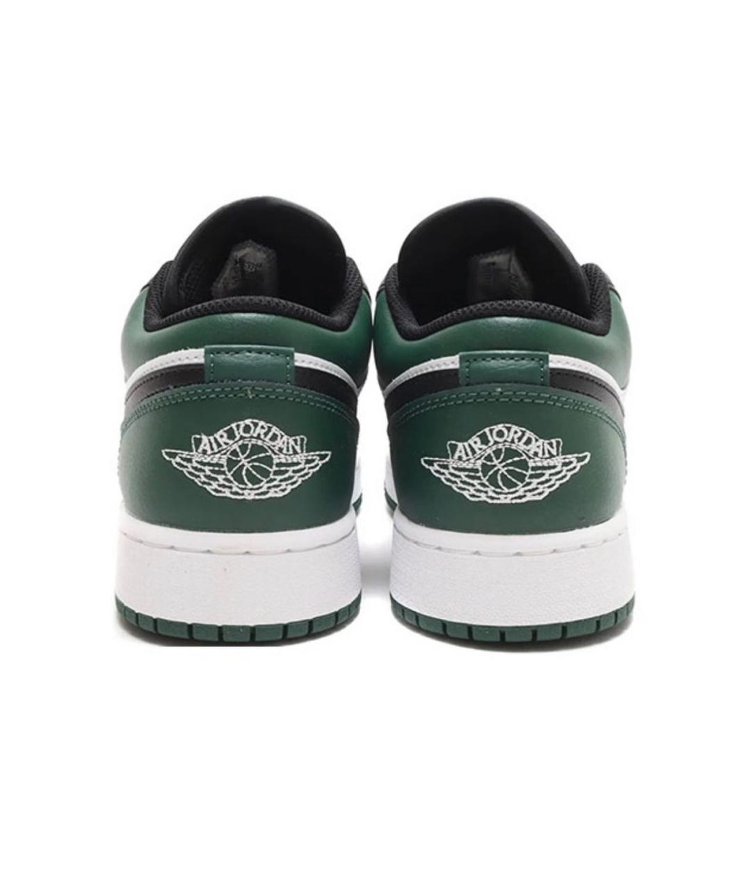 JORDAN Зеленые кожаные кеды, фото 3