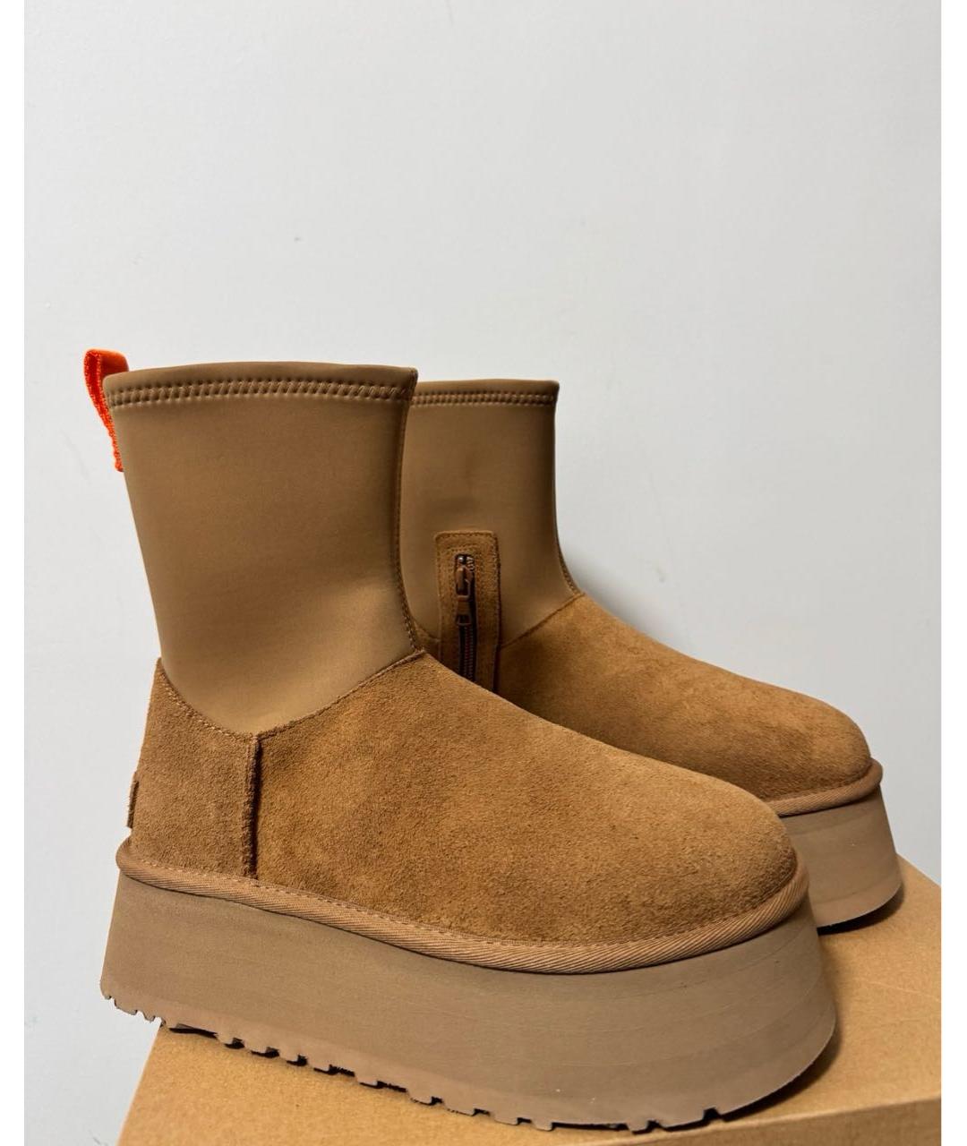 UGG AUSTRALIA Коричневые замшевые ботинки, фото 2