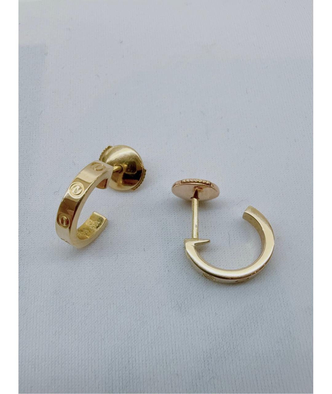 CARTIER Золотые серьги из желтого золота, фото 5