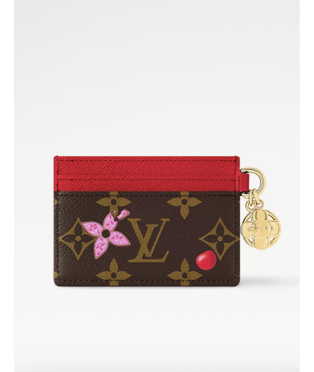 LOUIS VUITTON Красный кардхолдер, фото 3