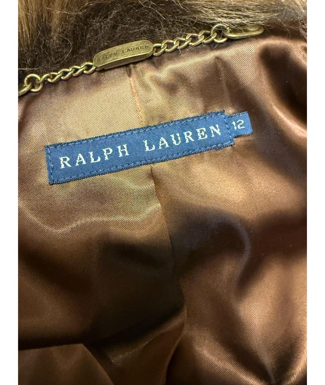 RALPH LAUREN Коричневая дубленка, фото 4