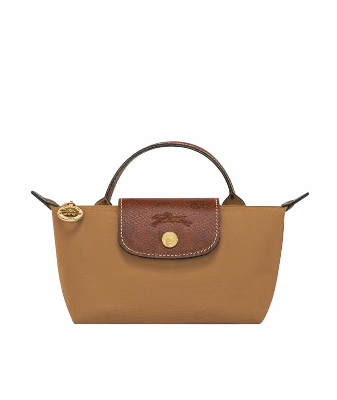 LONGCHAMP Коричневая синтетическая сумка тоут, фото 1