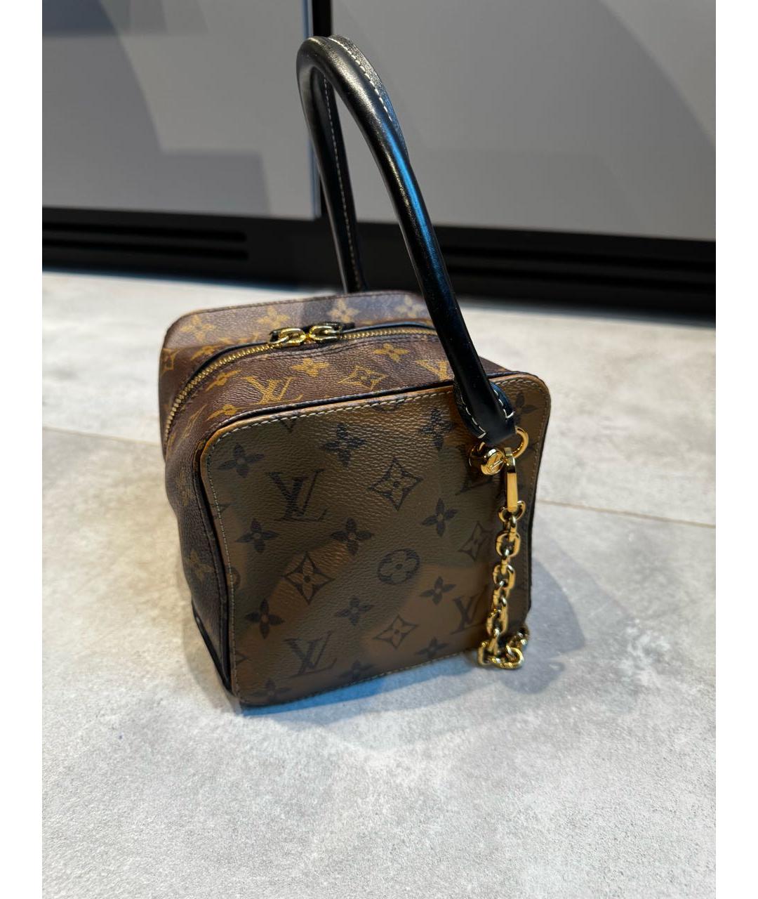 LOUIS VUITTON Коричневая сумка с короткими ручками, фото 6