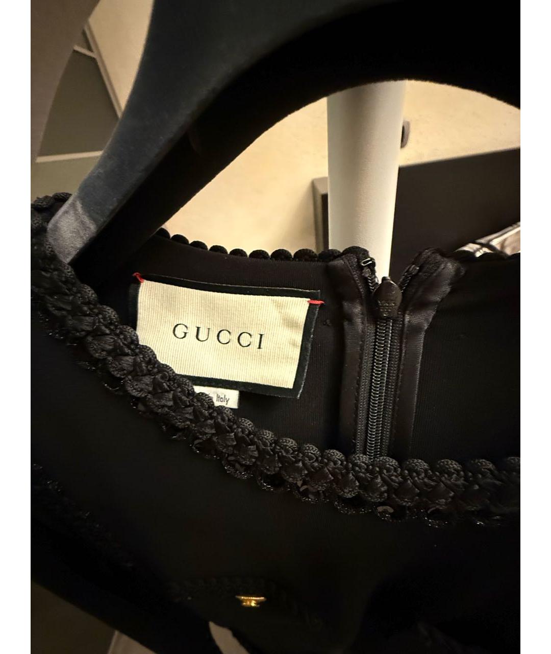 GUCCI Черное коктейльное платье, фото 3