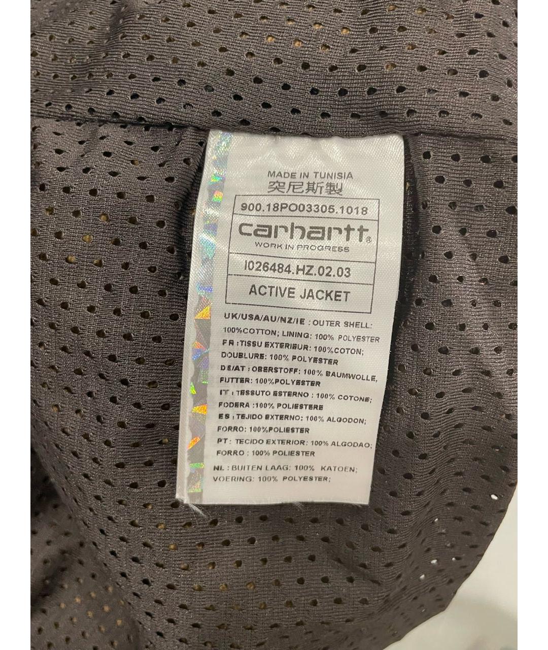 CARHARTT WIP Коричневая хлопковая куртка, фото 5