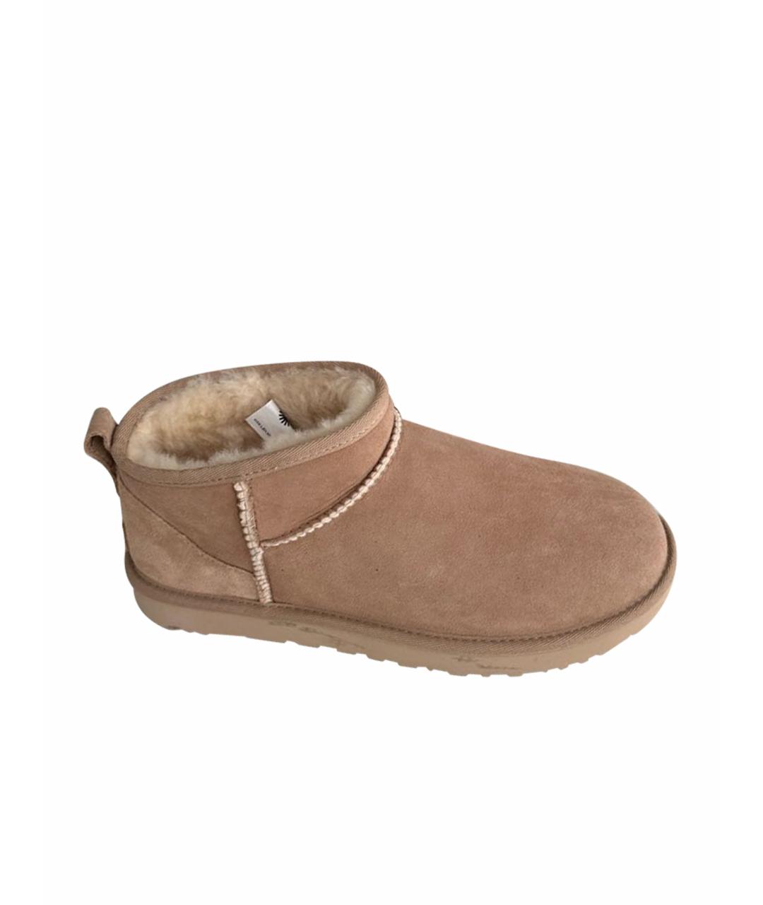 UGG AUSTRALIA Бежевые замшевые ботинки, фото 1