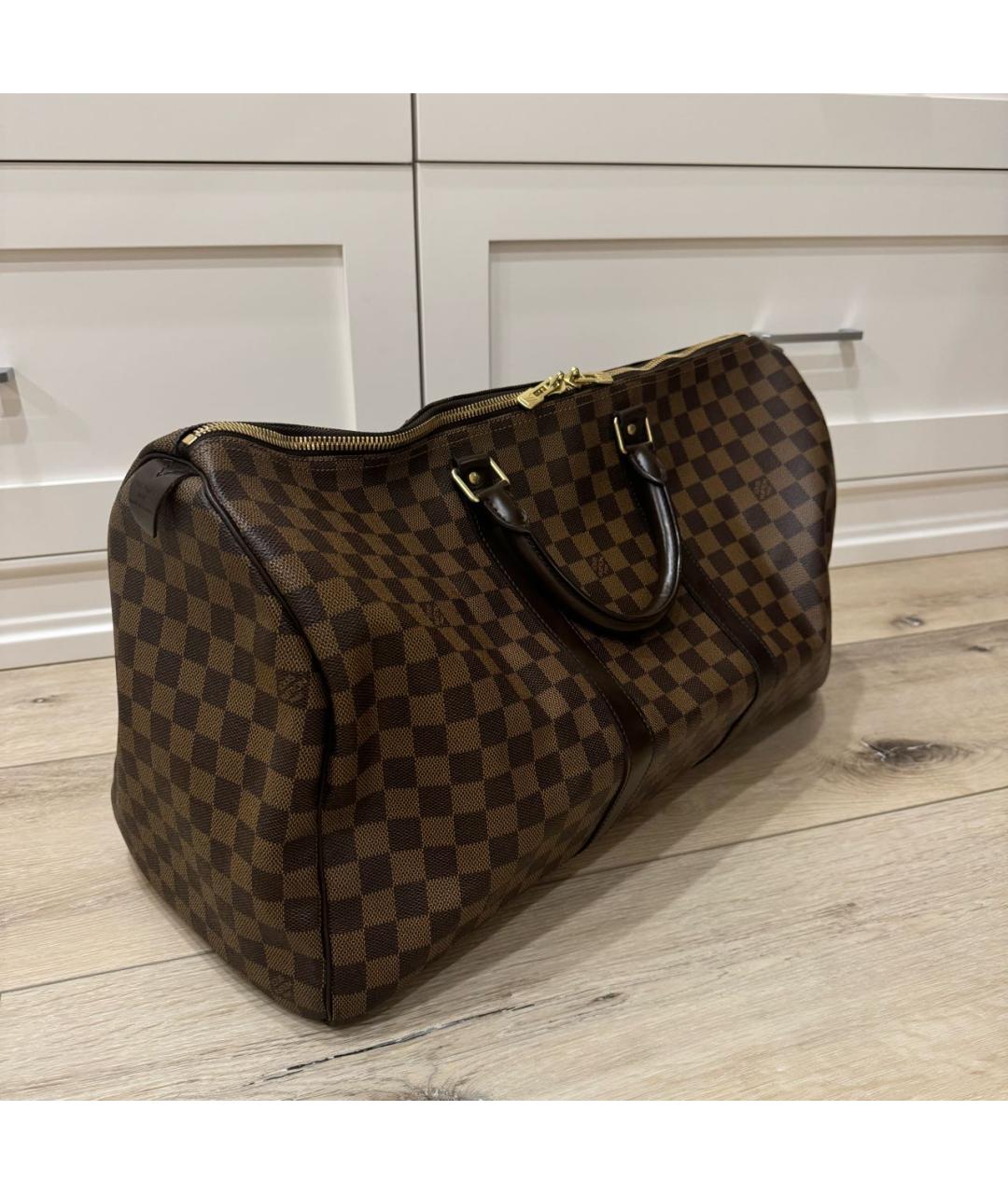 LOUIS VUITTON Коричневая дорожная/спортивная сумка, фото 2