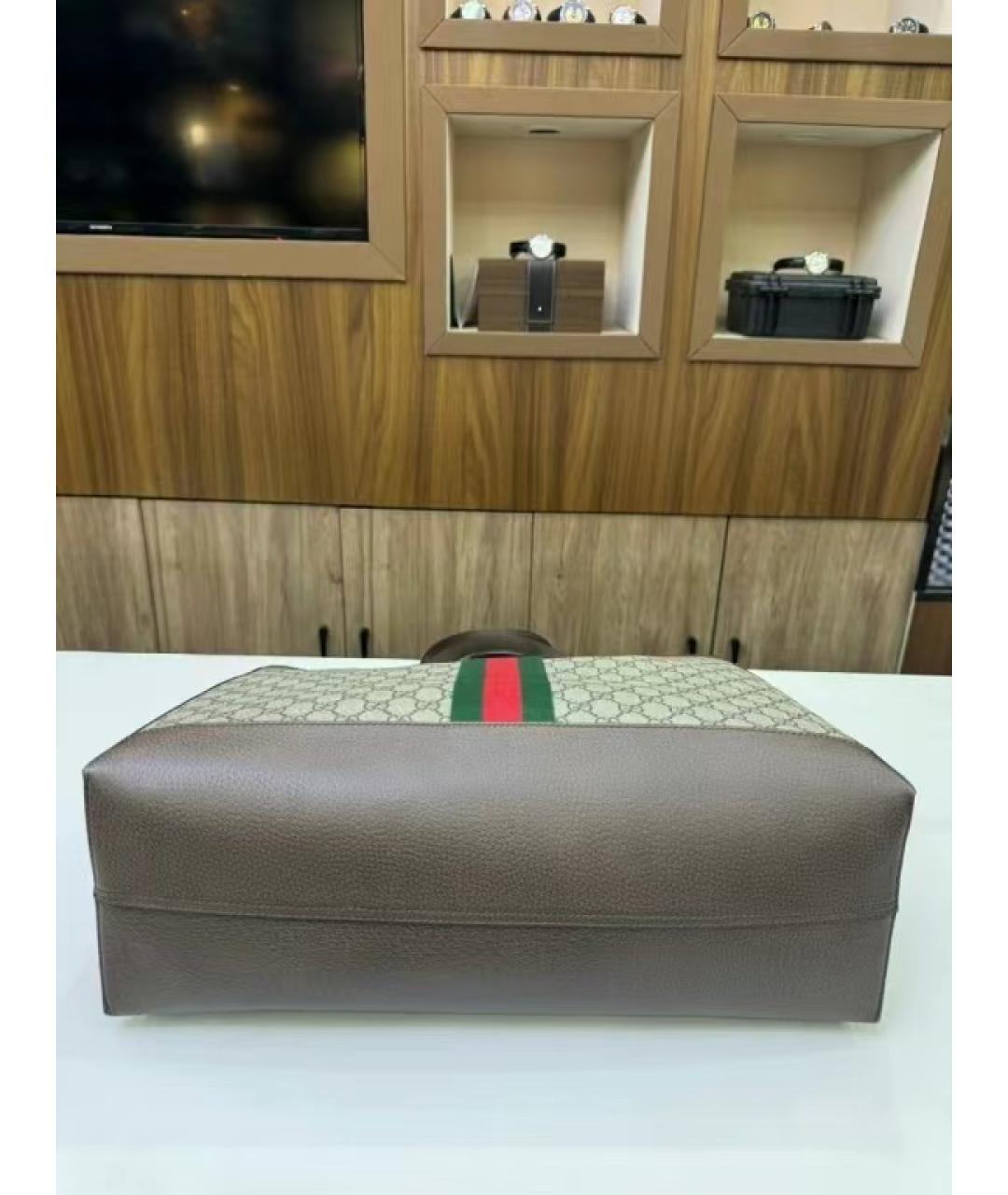 GUCCI Коричневая сумка тоут, фото 3