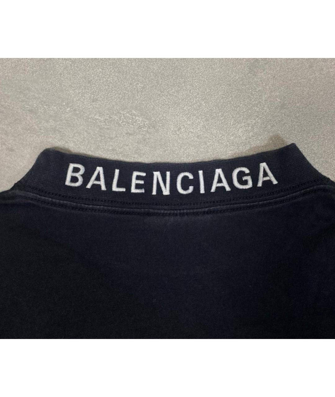 BALENCIAGA Хлопковая футболка, фото 5