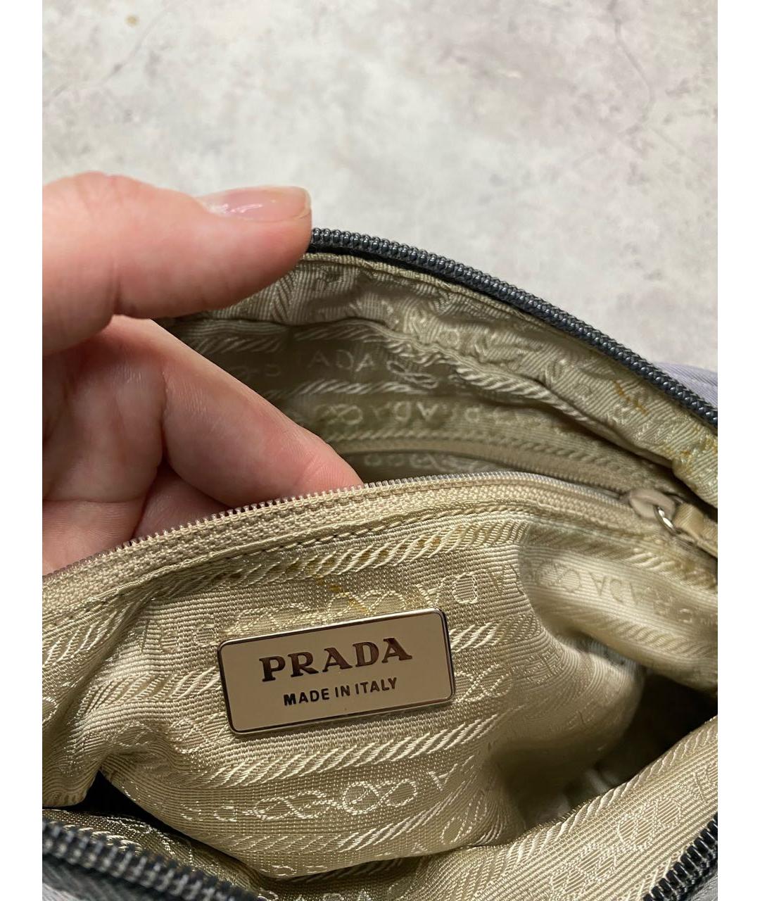 PRADA Серая сумка на плечо, фото 6