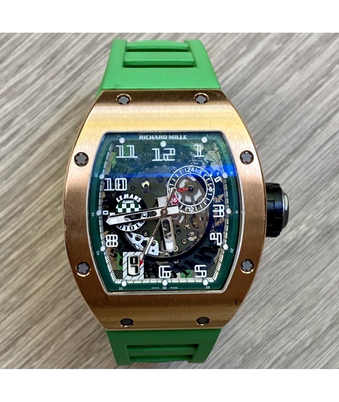 Richard Mille Зеленые часы из розового золота, фото 2