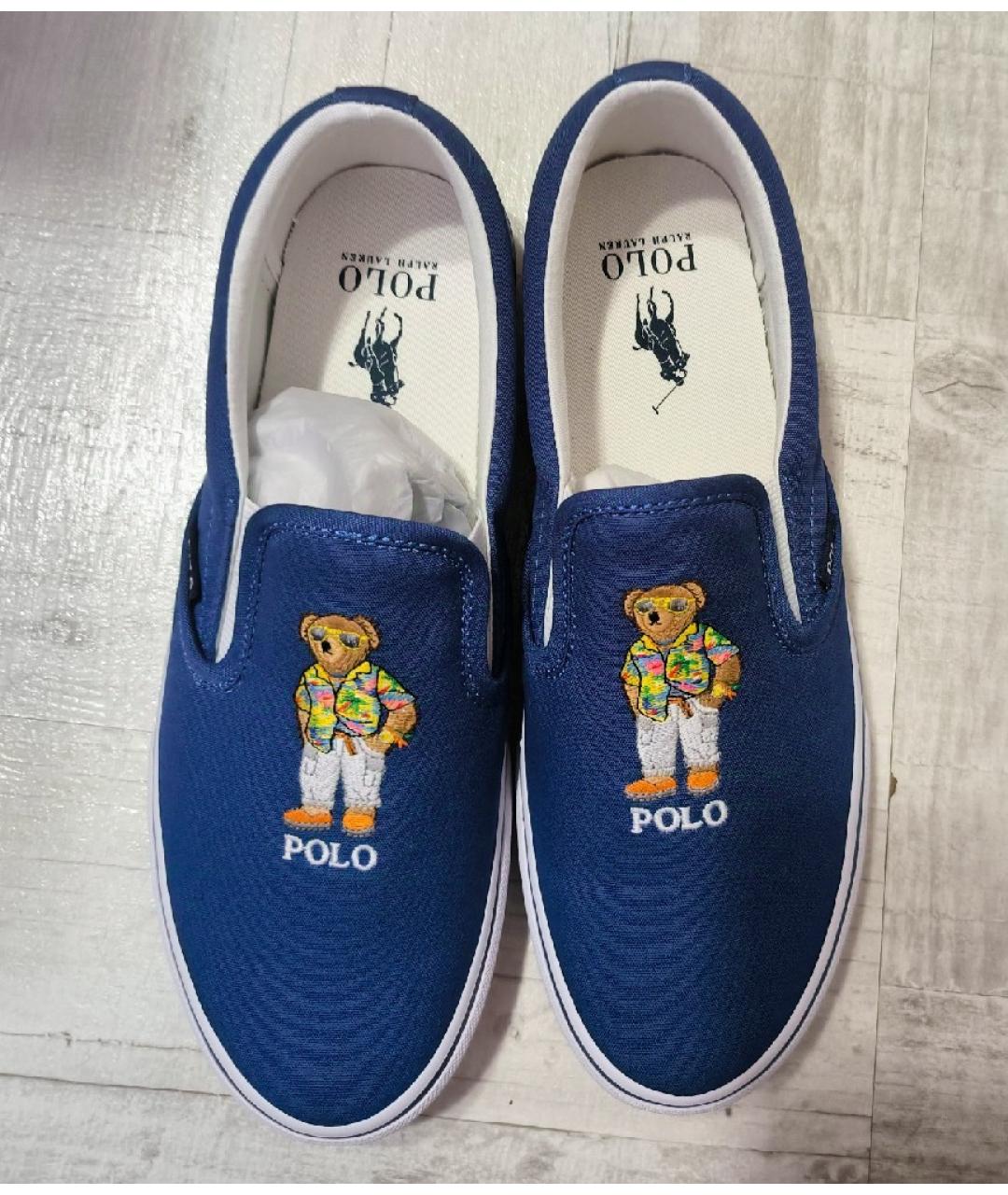 POLO RALPH LAUREN Голубые текстильные эспадрильи, фото 8