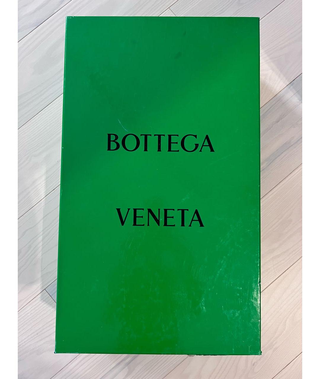 BOTTEGA VENETA Черные кожаные сапоги, фото 5