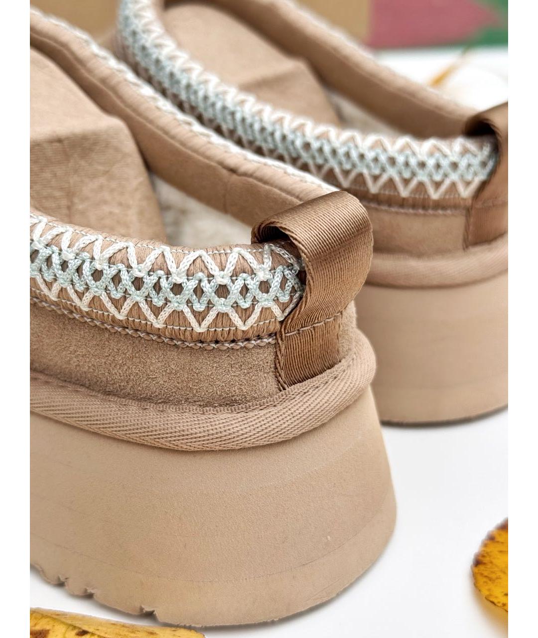 UGG AUSTRALIA Бежевые замшевые мюли, фото 7