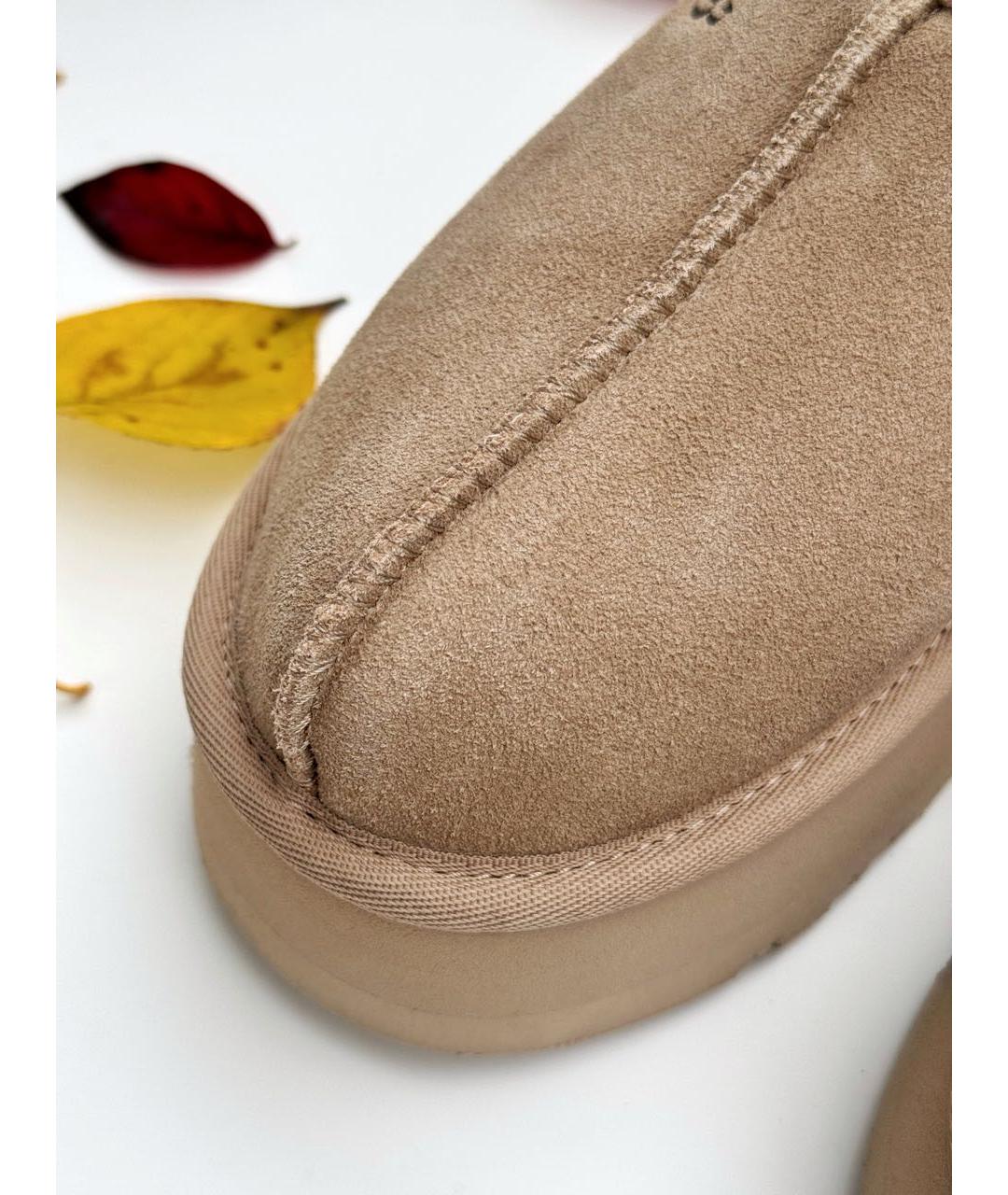 UGG AUSTRALIA Бежевые замшевые мюли, фото 6